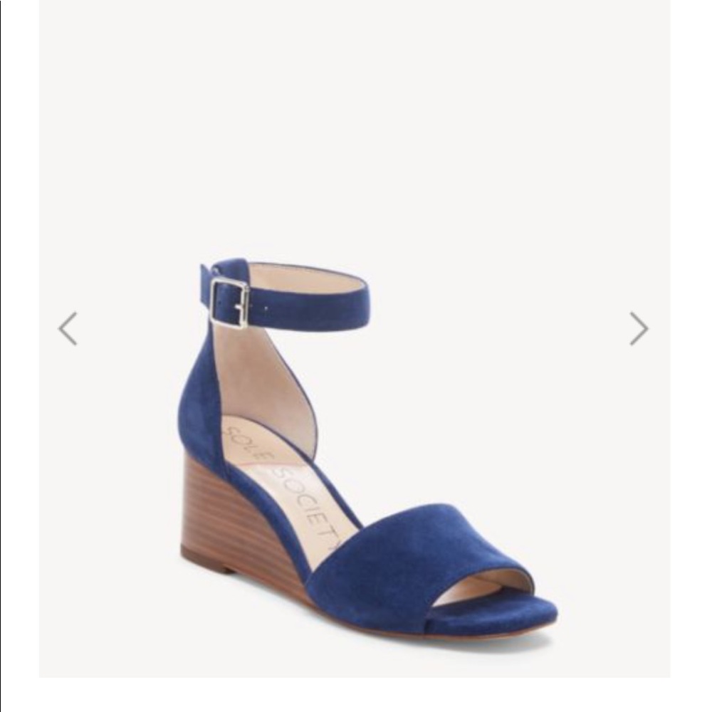 Kenia Sole Society Ankle Strap Wedge. NWT 10.